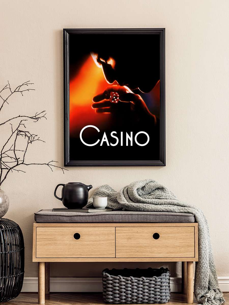 Casino Film Tablo Siyah Çerçeveli Film Poster Afiş Tablo