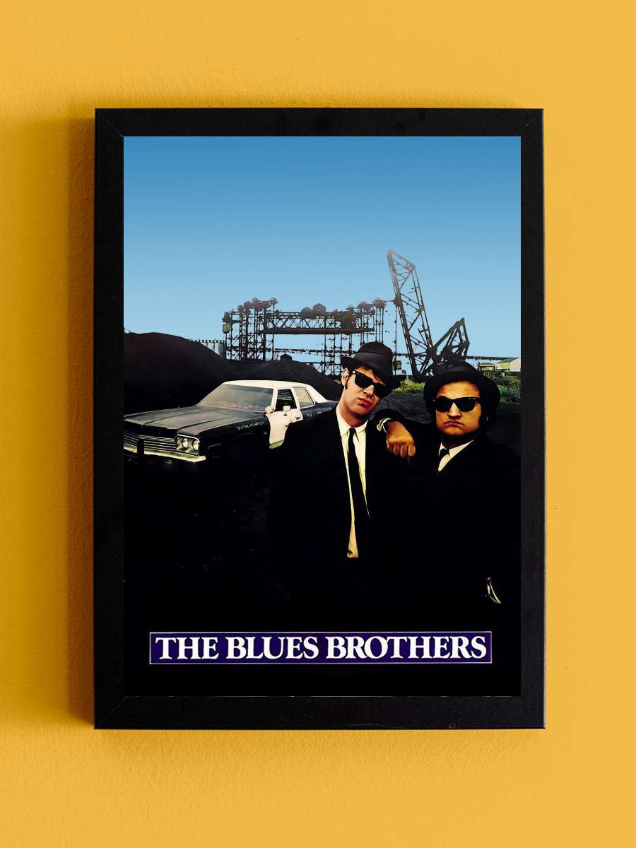 Cazcı Kardeşler - The Blues Brothers Film Tablo Siyah Çerçeveli Film Poster Afiş Tablo