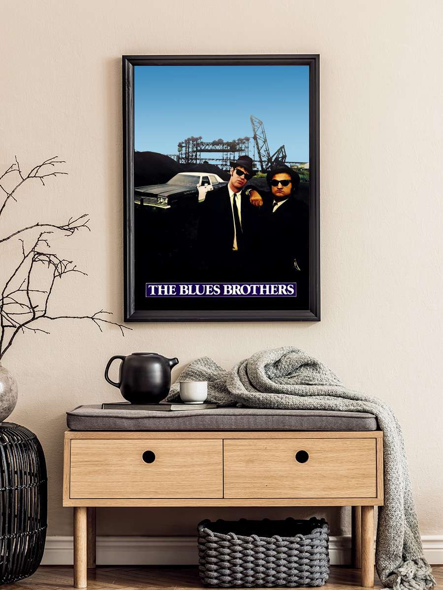 Cazcı Kardeşler - The Blues Brothers Film Tablo Siyah Çerçeveli Film Poster Afiş Tablo