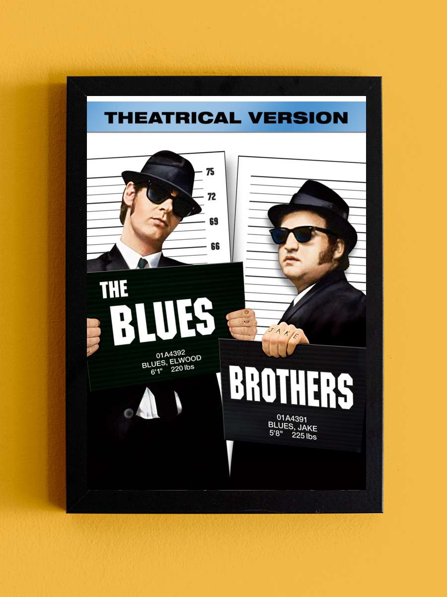 Cazcı Kardeşler - The Blues Brothers Film Tablo Siyah Çerçeveli Film Poster Afiş Tablo