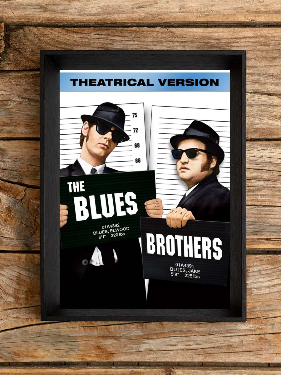 Cazcı Kardeşler - The Blues Brothers Film Tablo Siyah Çerçeveli Film Poster Afiş Tablo