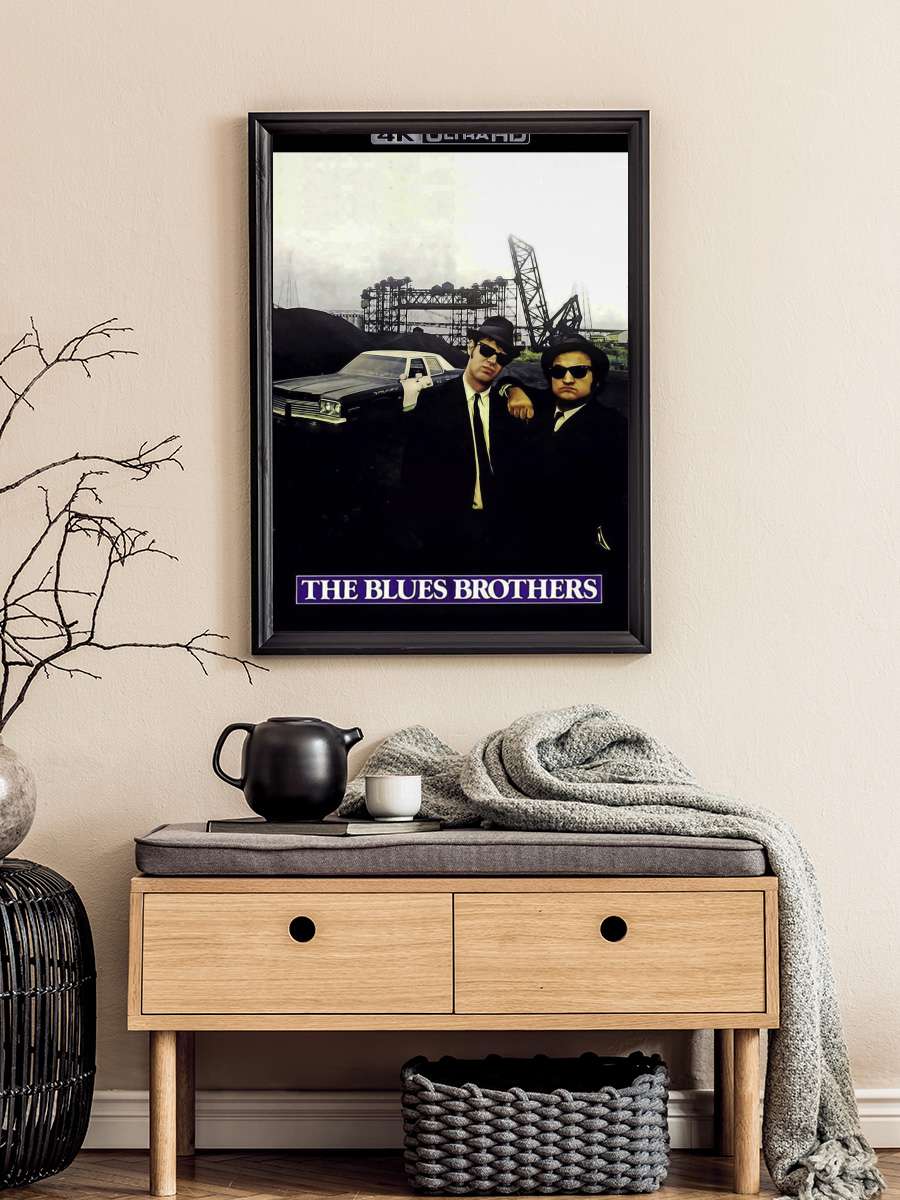 Cazcı Kardeşler - The Blues Brothers Film Tablo Siyah Çerçeveli Film Poster Afiş Tablo