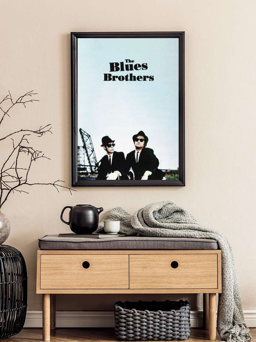 Cazcı Kardeşler - The Blues Brothers Film Tablo Siyah Çerçeveli Film Poster Afiş Tablo