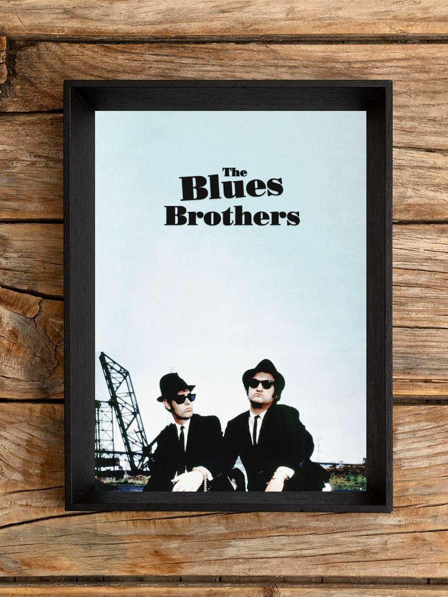 Cazcı Kardeşler - The Blues Brothers Film Tablo Siyah Çerçeveli Film Poster Afiş Tablo