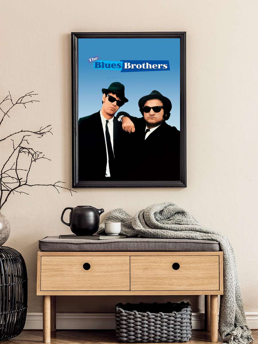 Cazcı Kardeşler - The Blues Brothers Film Tablo Siyah Çerçeveli Film Poster Afiş Tablo