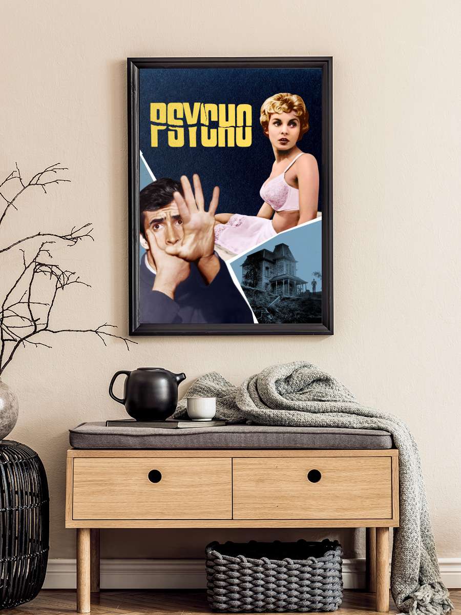 Sapık - Psycho Film Tablo Siyah Çerçeveli Film Poster Afiş Tablo