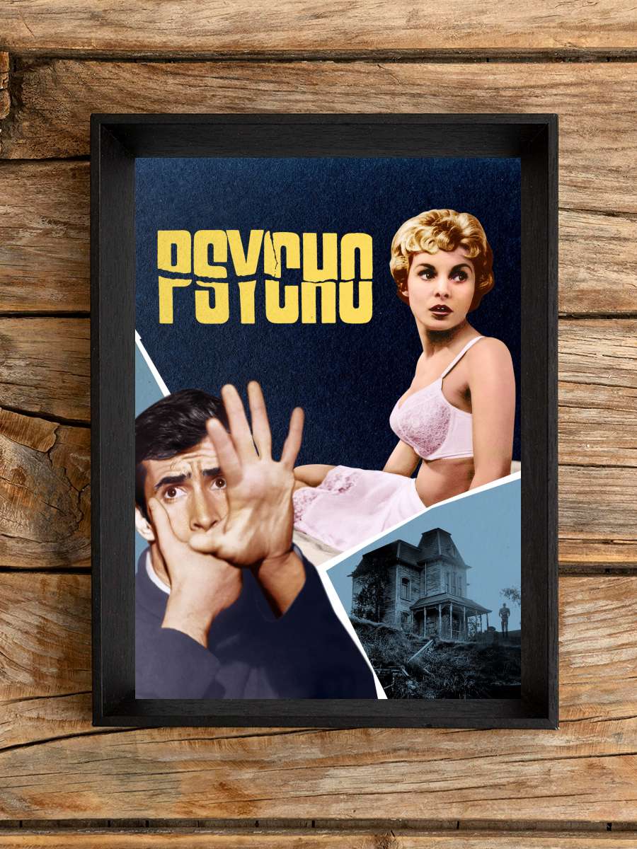 Sapık - Psycho Film Tablo Siyah Çerçeveli Film Poster Afiş Tablo