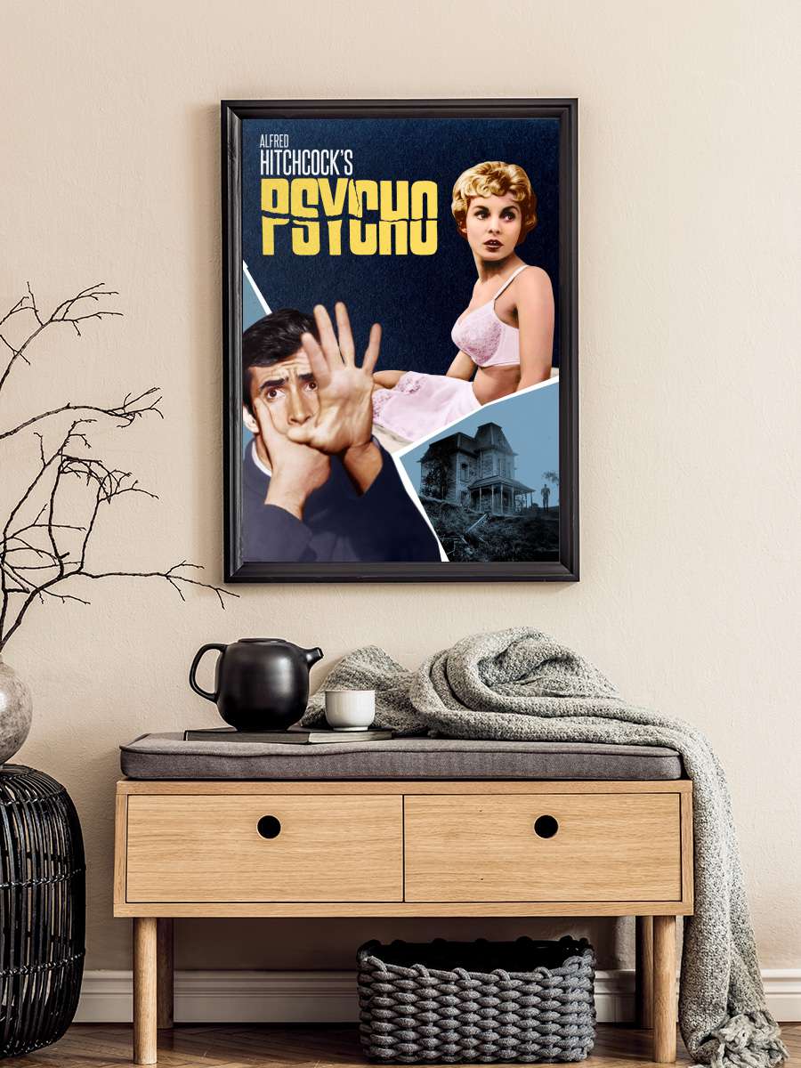 Sapık - Psycho Film Tablo Siyah Çerçeveli Film Poster Afiş Tablo