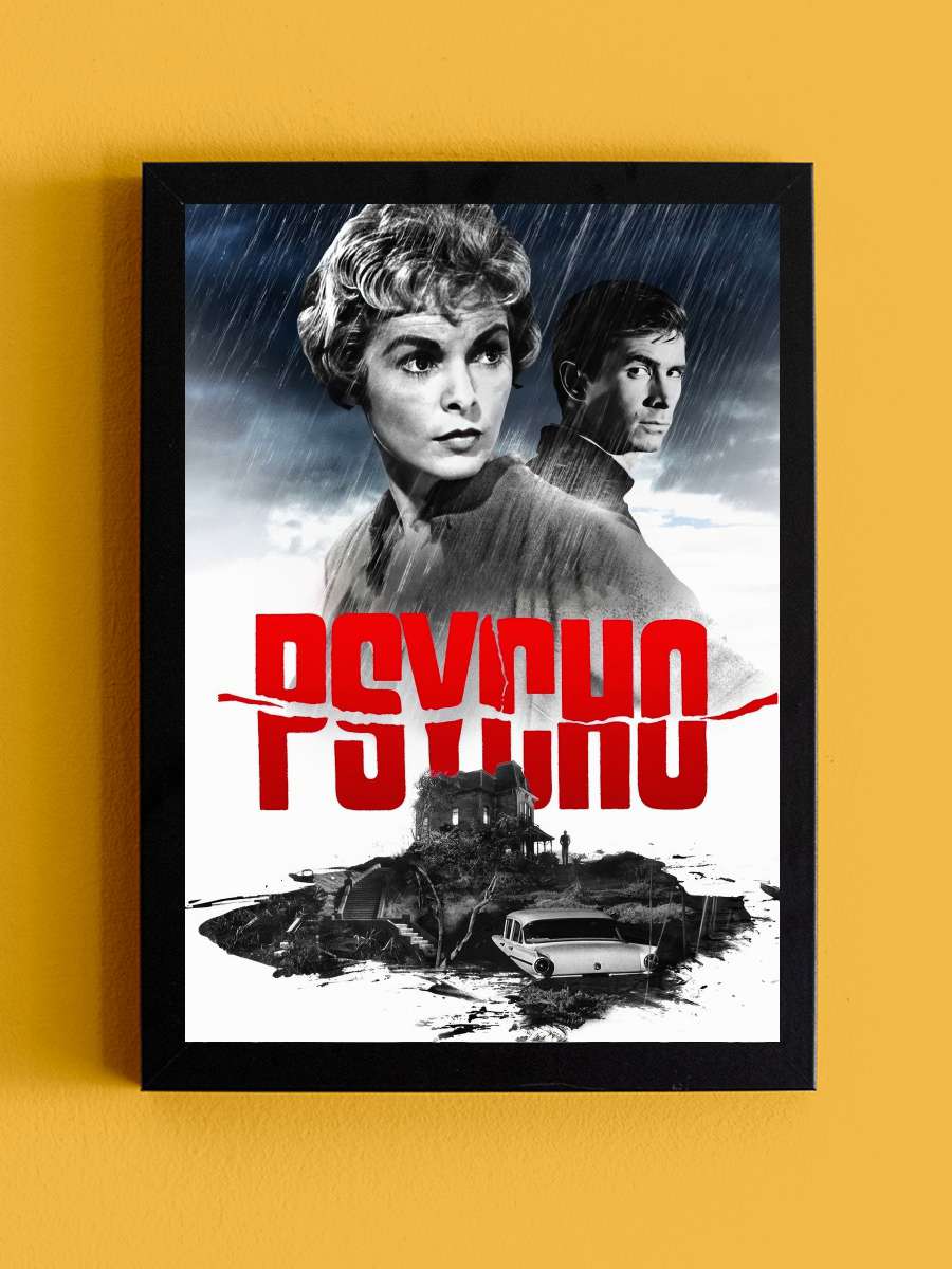 Sapık - Psycho Film Tablo Siyah Çerçeveli Film Poster Afiş Tablo