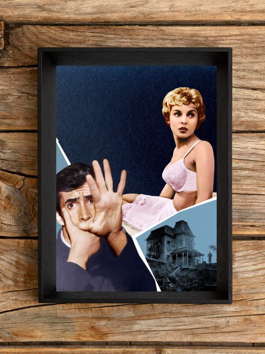 Sapık - Psycho Film Tablo Siyah Çerçeveli Film Poster Afiş Tablo