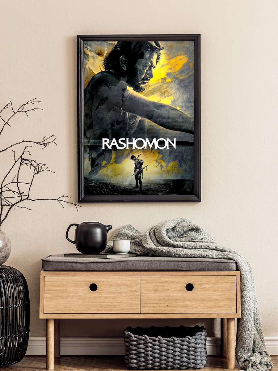 Raşomon - 羅生門 Film Tablo Siyah Çerçeveli Film Poster Afiş Tablo