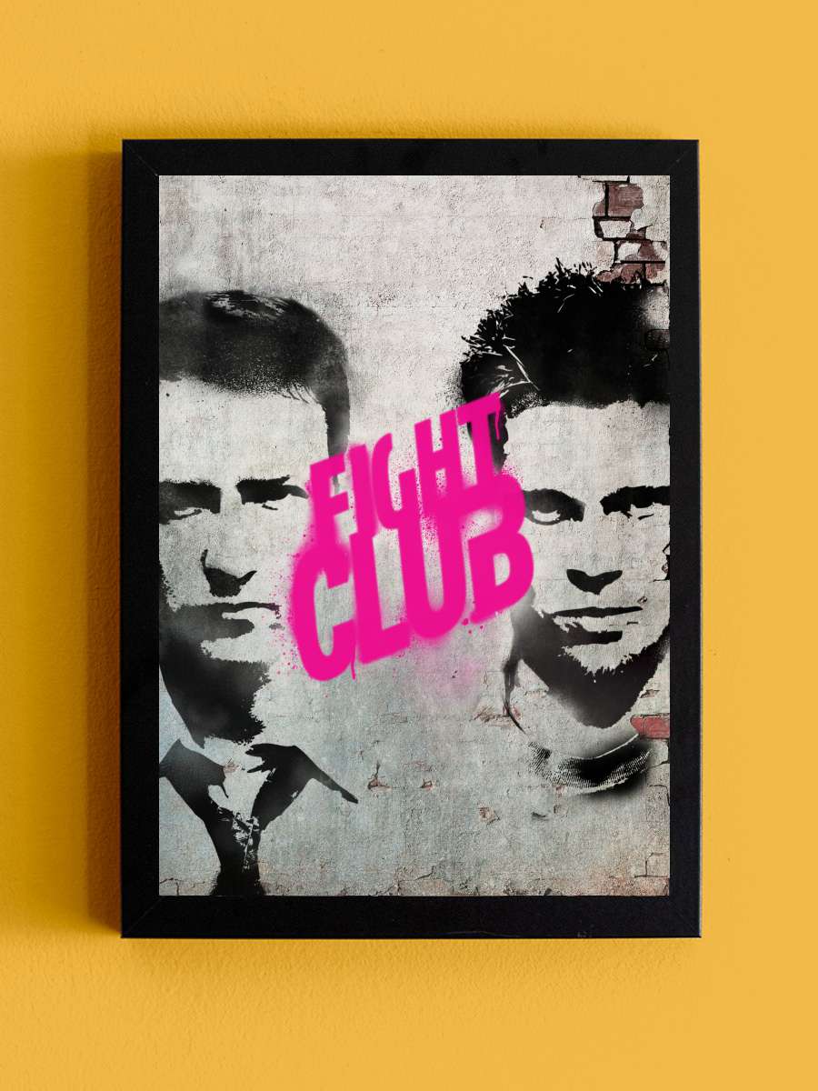 Dövüş Kulübü - Fight Club Film Tablo Siyah Çerçeveli Film Poster Afiş Tablo