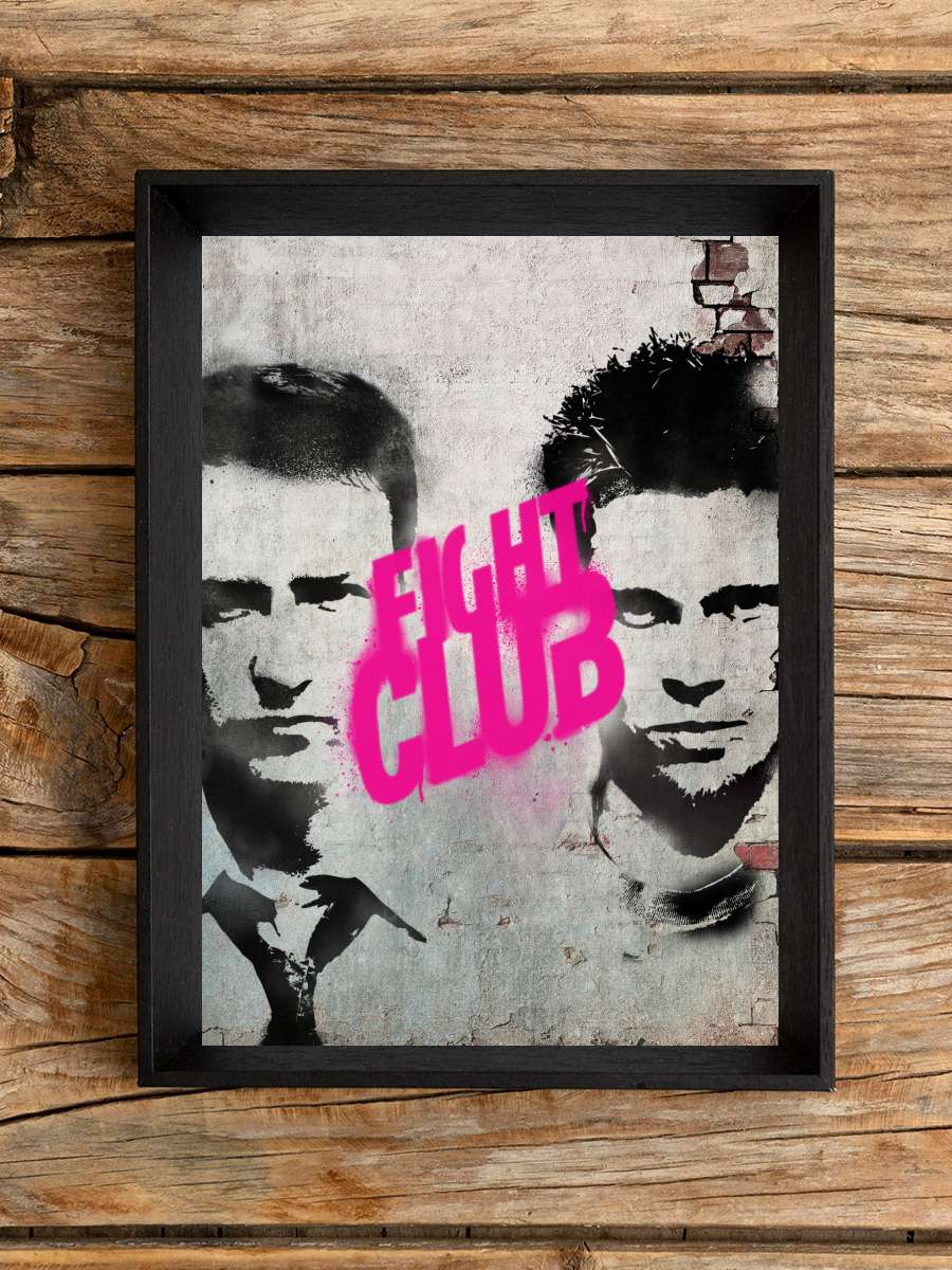 Dövüş Kulübü - Fight Club Film Tablo Siyah Çerçeveli Film Poster Afiş Tablo