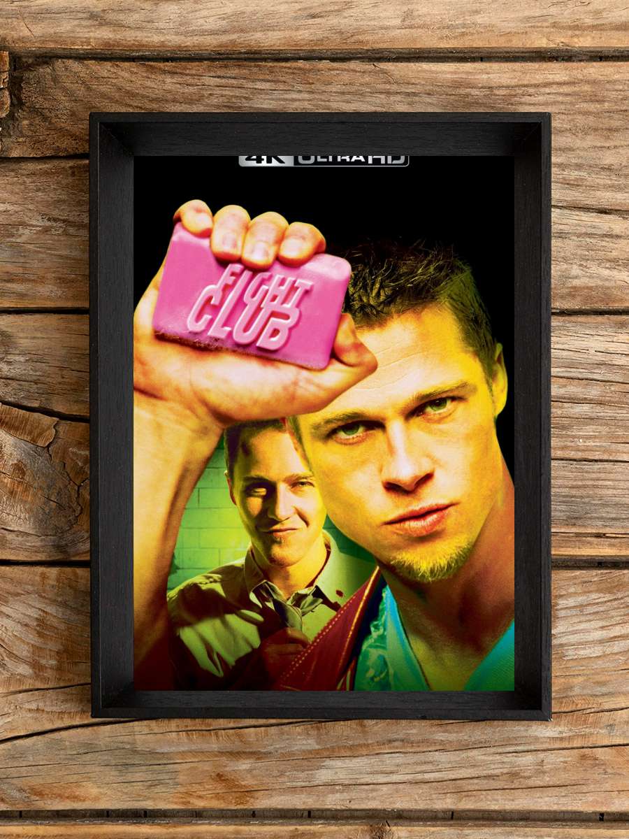 Dövüş Kulübü - Fight Club Film Tablo Siyah Çerçeveli Film Poster Afiş Tablo