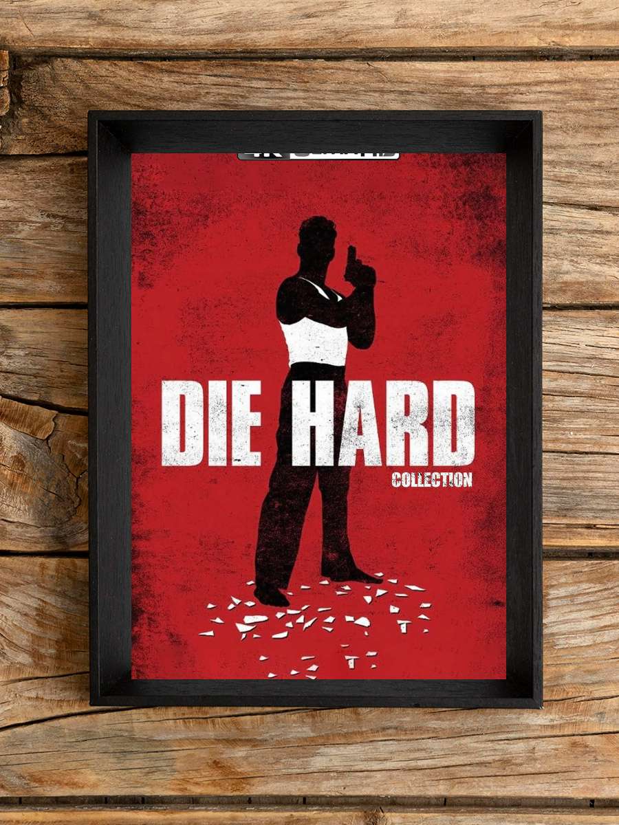 Zor Ölüm - Die Hard Film Tablo Siyah Çerçeveli Film Poster Afiş Tablo