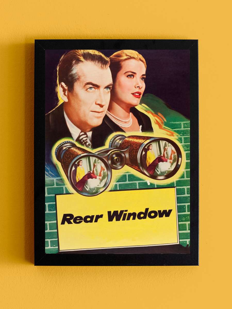 Arka Pencere - Rear Window Film Tablo Siyah Çerçeveli Film Poster Afiş Tablo