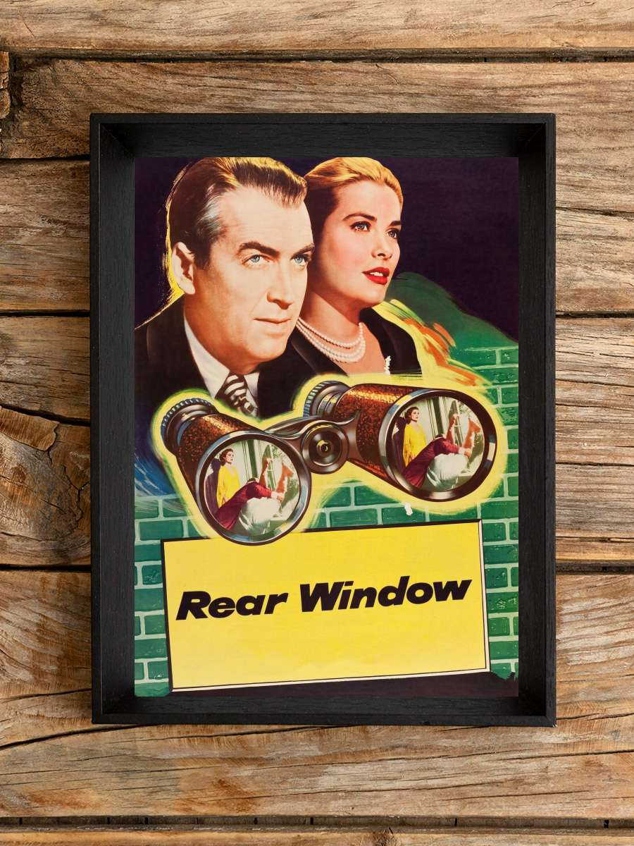 Arka Pencere - Rear Window Film Tablo Siyah Çerçeveli Film Poster Afiş Tablo