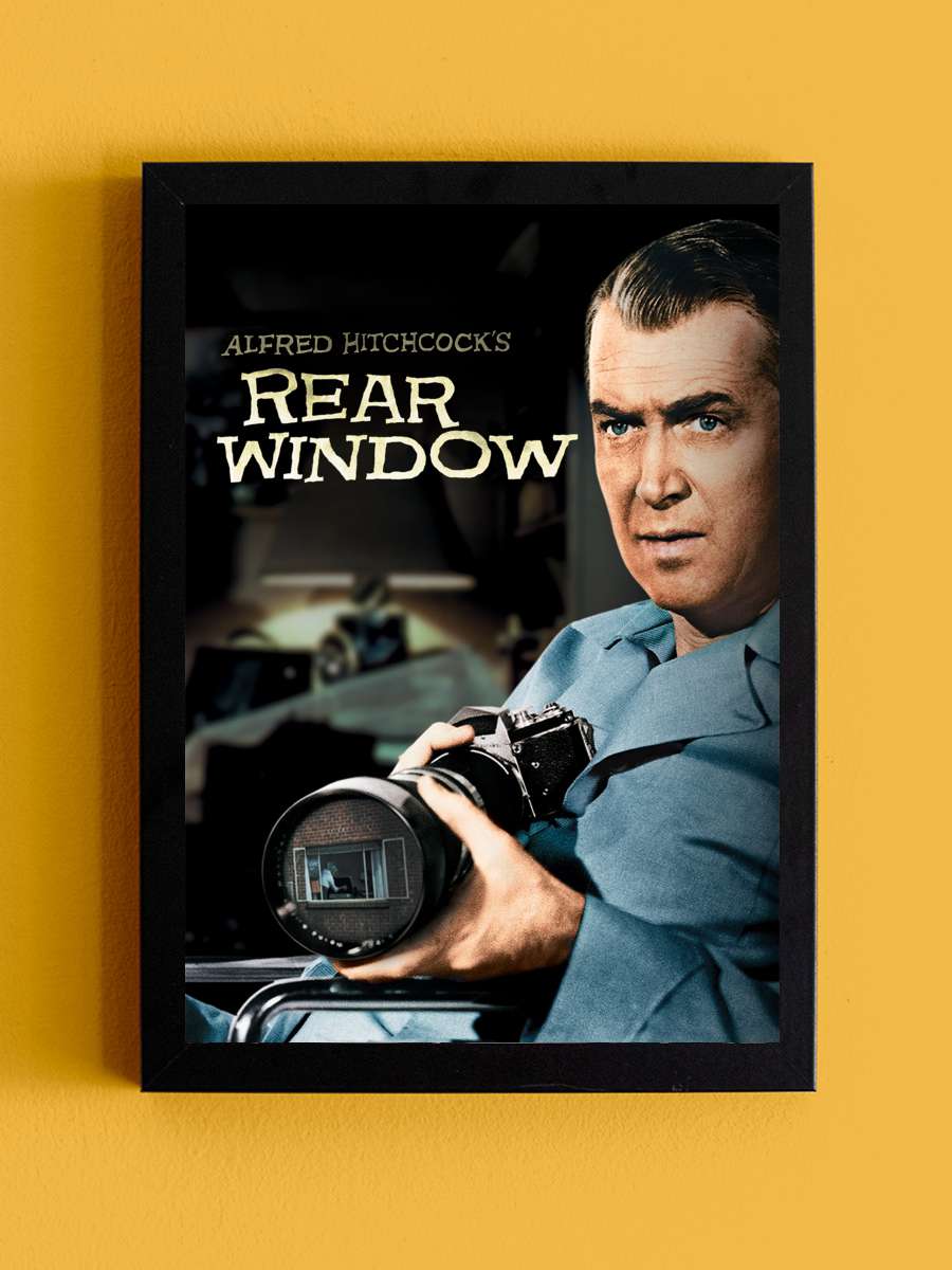 Arka Pencere - Rear Window Film Tablo Siyah Çerçeveli Film Poster Afiş Tablo