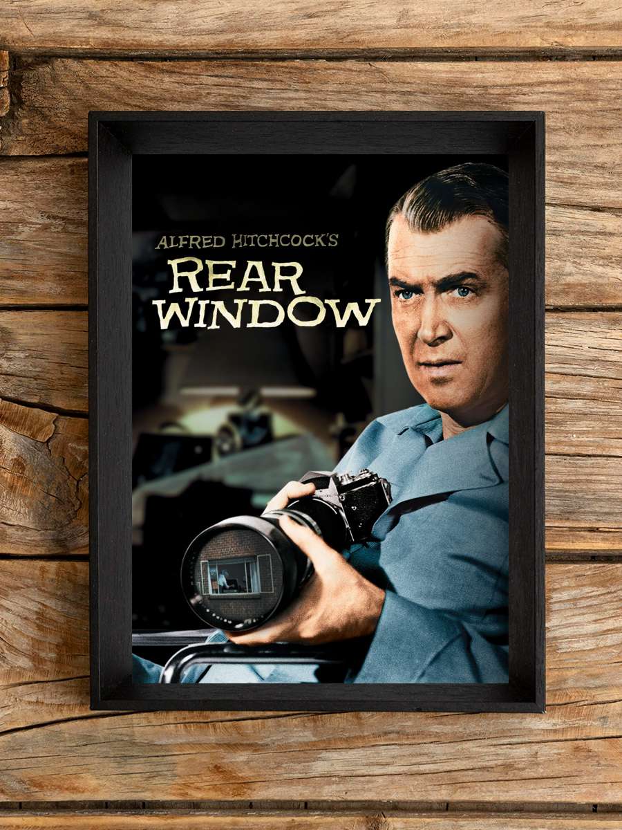 Arka Pencere - Rear Window Film Tablo Siyah Çerçeveli Film Poster Afiş Tablo