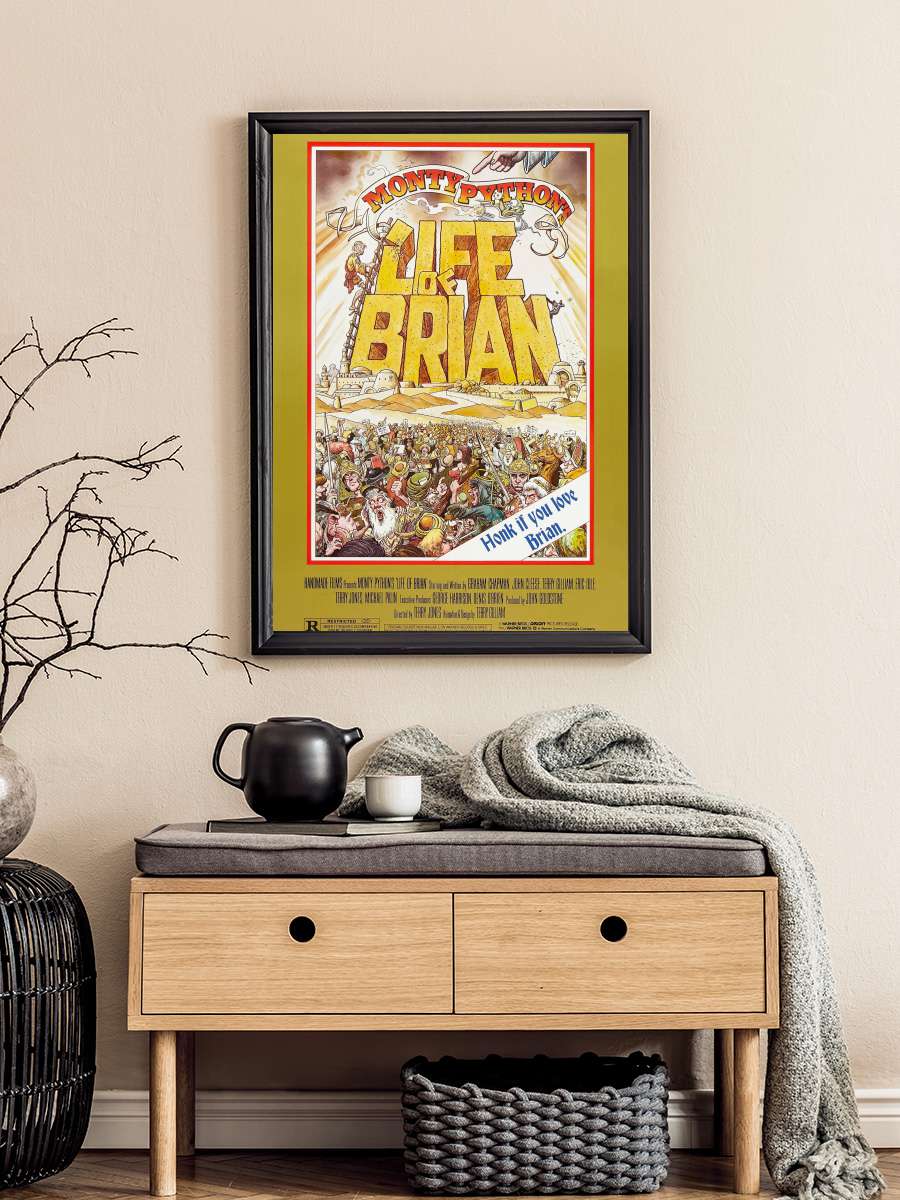 Brian'ın Hayatı - Life of Brian Film Tablo Siyah Çerçeveli Film Poster Afiş Tablo