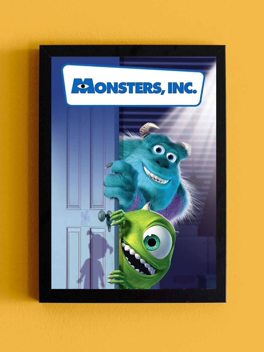 Sevimli Canavarlar - Monsters, Inc. Film Tablo Siyah Çerçeveli Film Poster Afiş Tablo