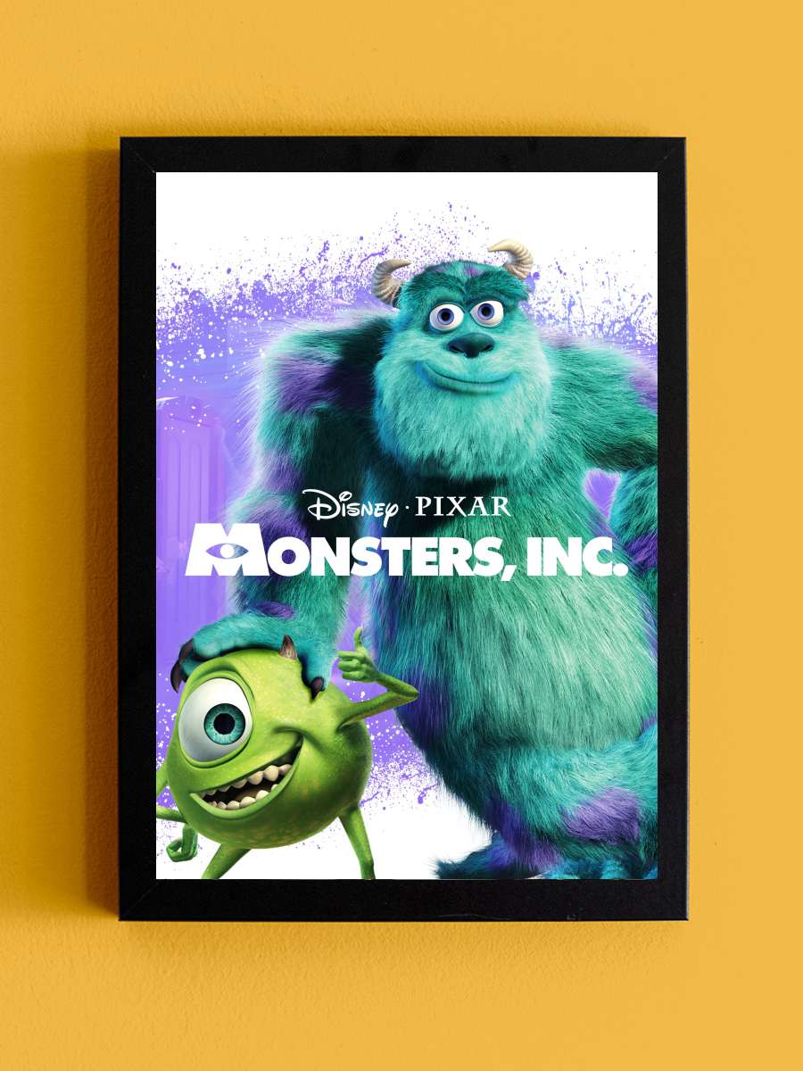 Sevimli Canavarlar - Monsters, Inc. Film Tablo Siyah Çerçeveli Film Poster Afiş Tablo