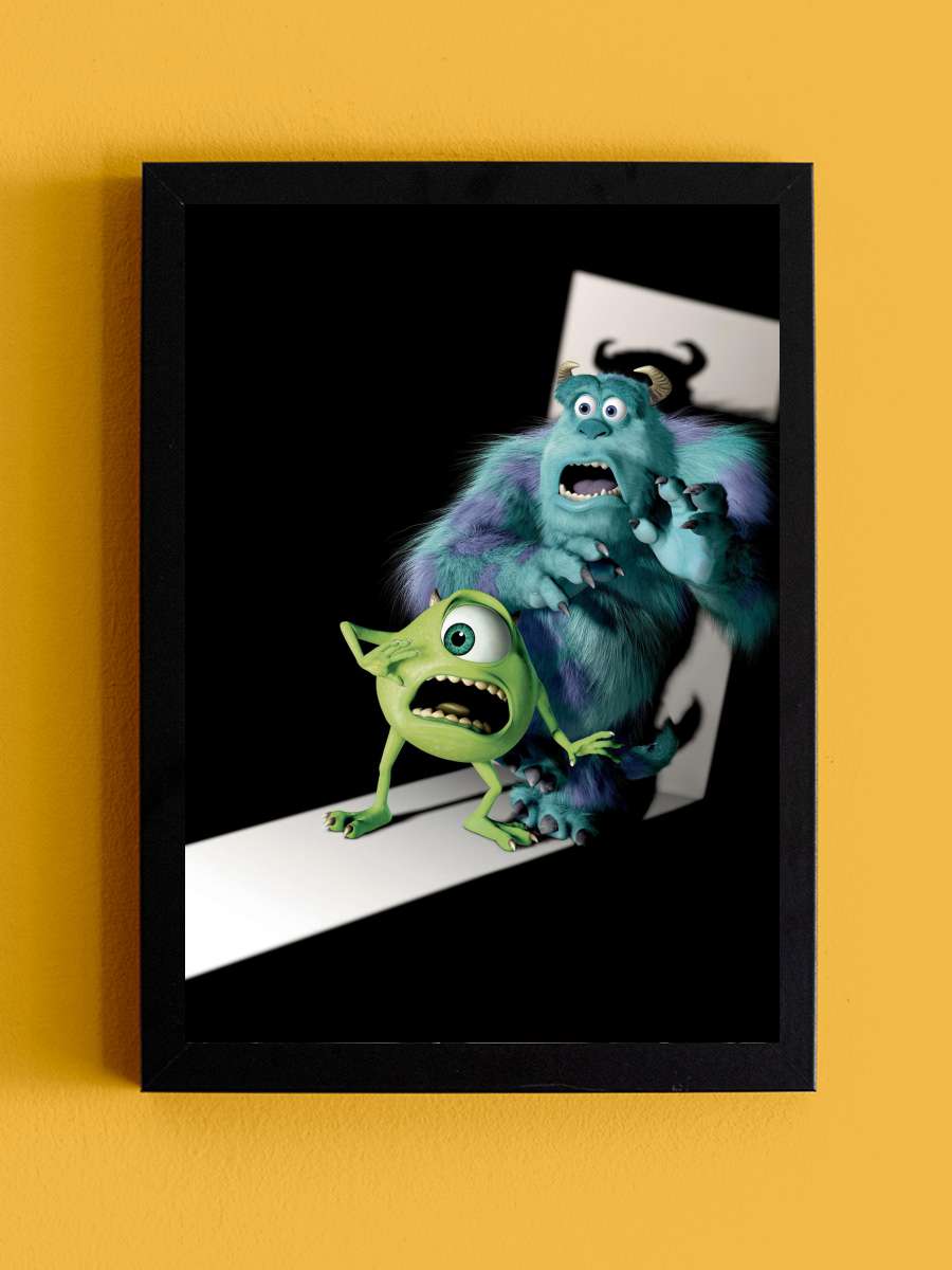 Sevimli Canavarlar - Monsters, Inc. Film Tablo Siyah Çerçeveli Film Poster Afiş Tablo