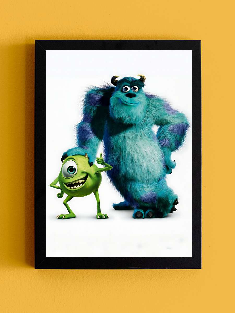 Sevimli Canavarlar - Monsters, Inc. Film Tablo Siyah Çerçeveli Film Poster Afiş Tablo