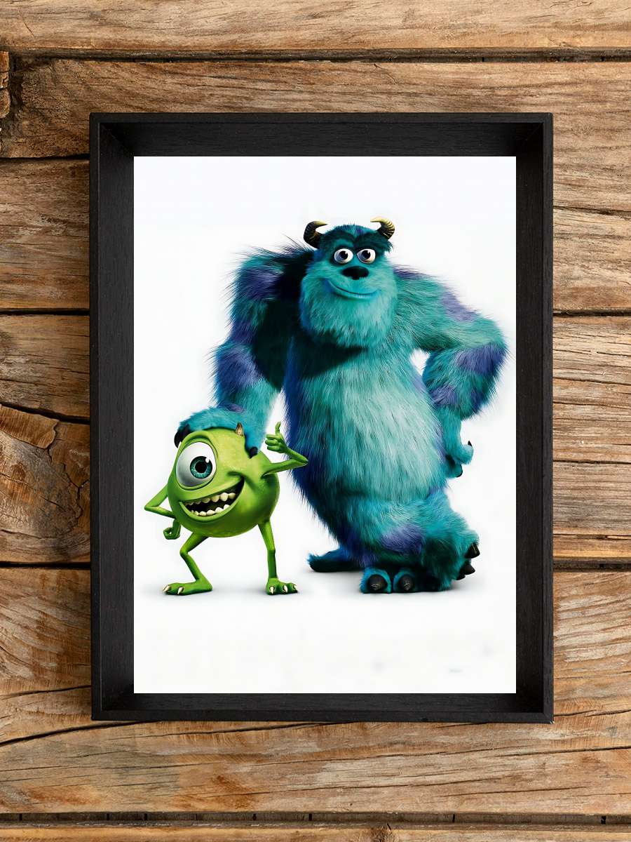 Sevimli Canavarlar - Monsters, Inc. Film Tablo Siyah Çerçeveli Film Poster Afiş Tablo