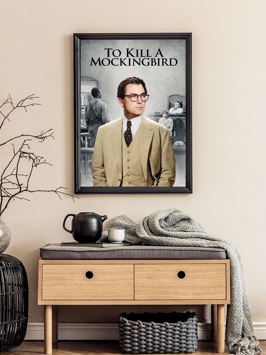 Bülbülü Öldürmek - To Kill a Mockingbird Film Tablo Siyah Çerçeveli Film Poster Afiş Tablo