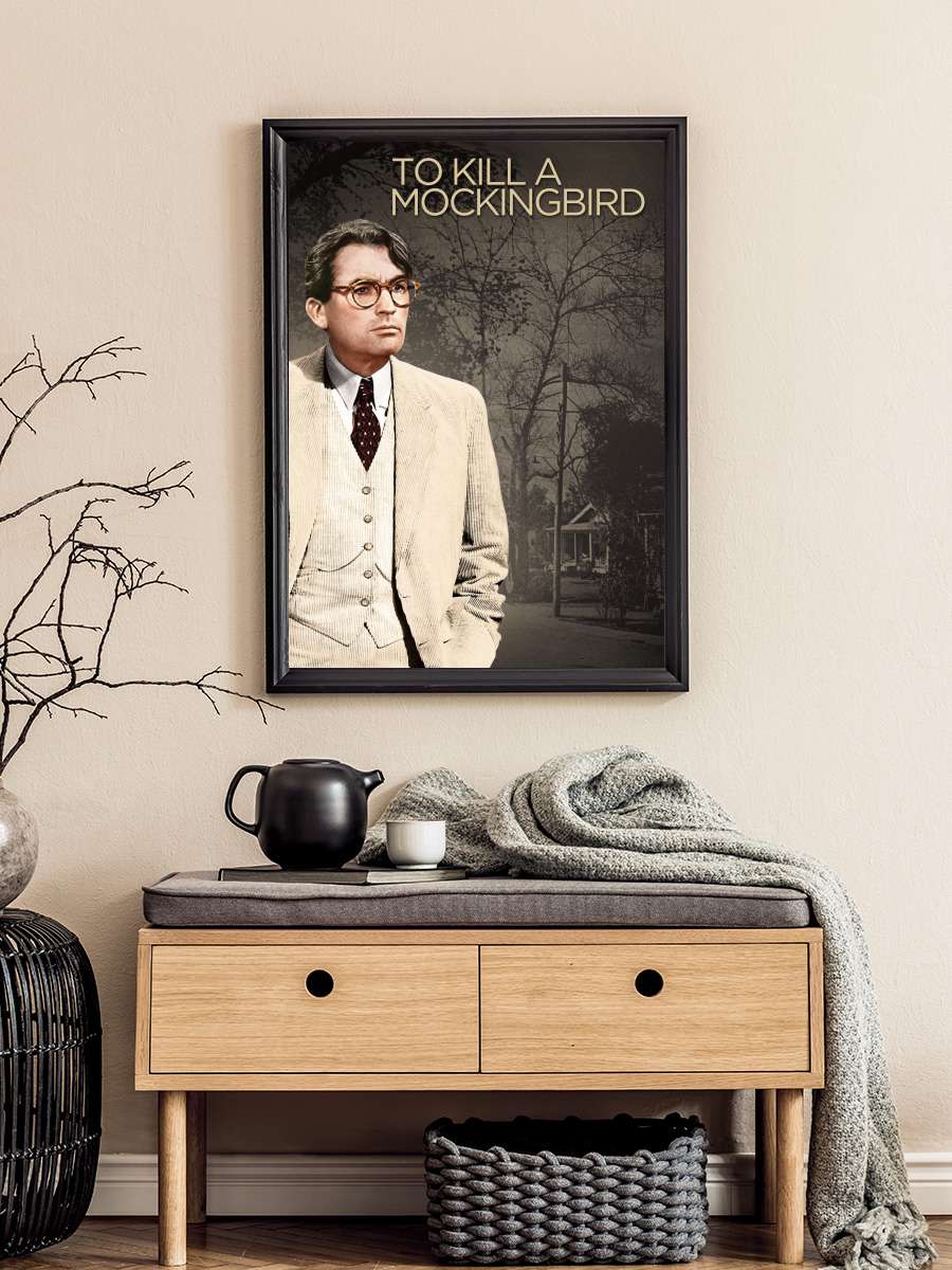 Bülbülü Öldürmek - To Kill a Mockingbird Film Tablo Siyah Çerçeveli Film Poster Afiş Tablo