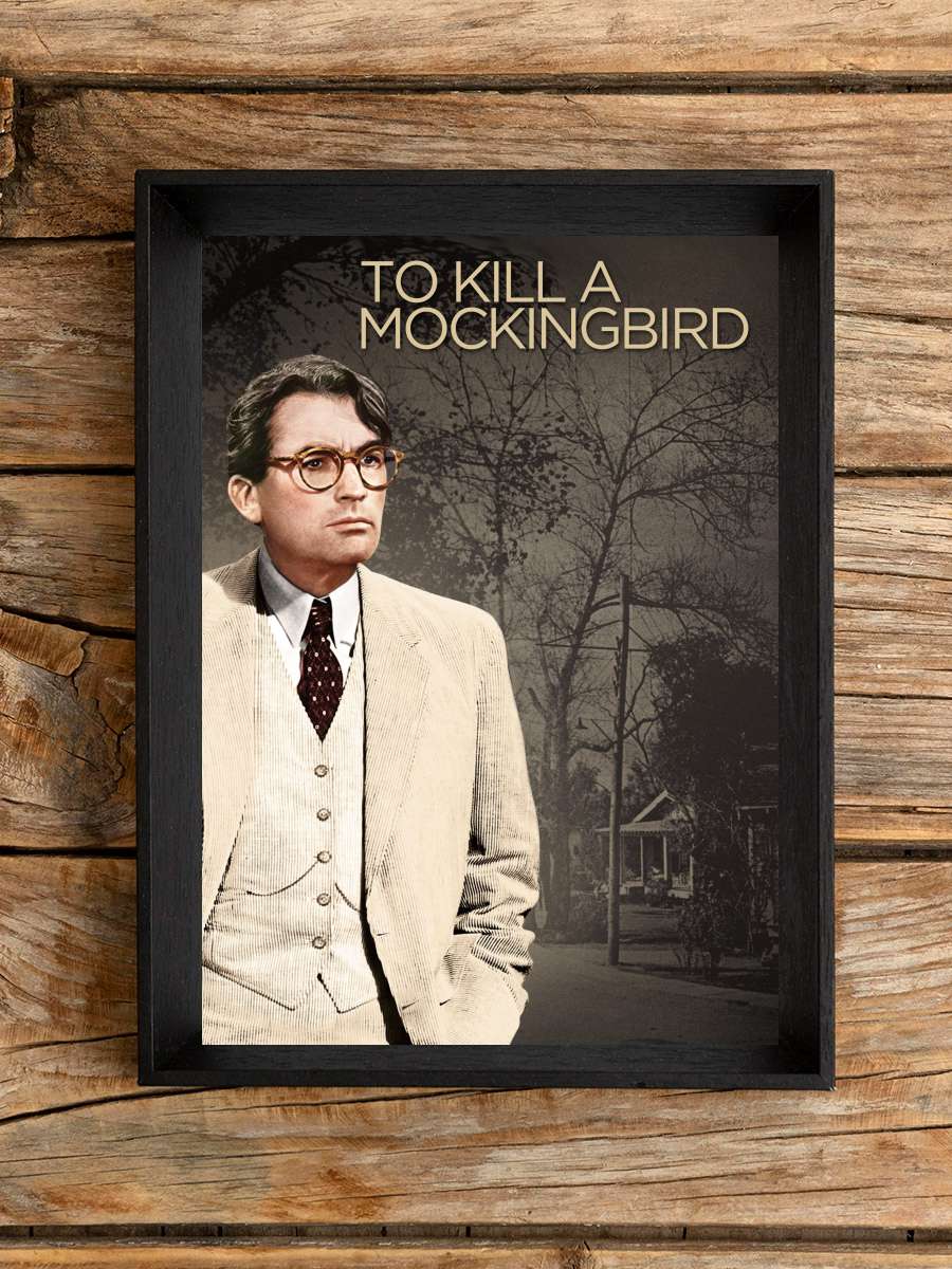 Bülbülü Öldürmek - To Kill a Mockingbird Film Tablo Siyah Çerçeveli Film Poster Afiş Tablo