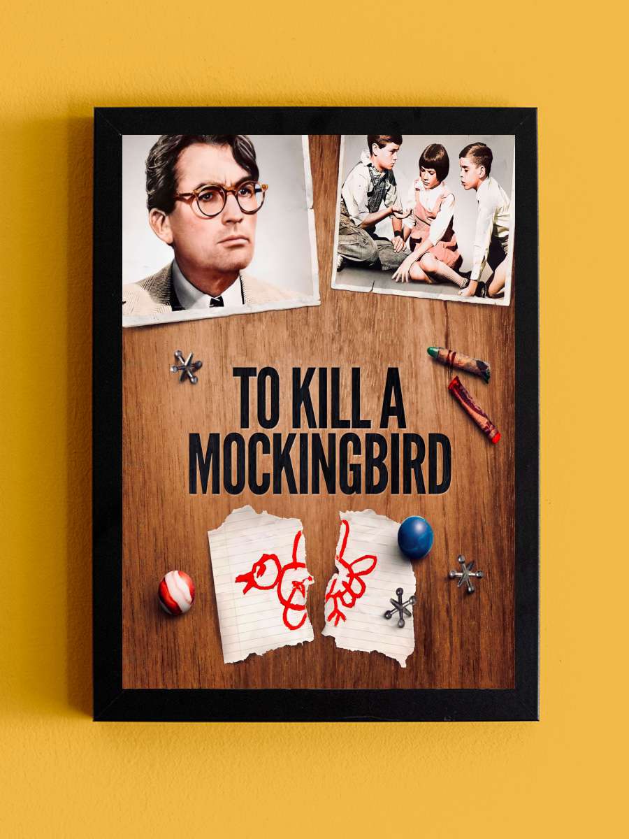 Bülbülü Öldürmek - To Kill a Mockingbird Film Tablo Siyah Çerçeveli Film Poster Afiş Tablo