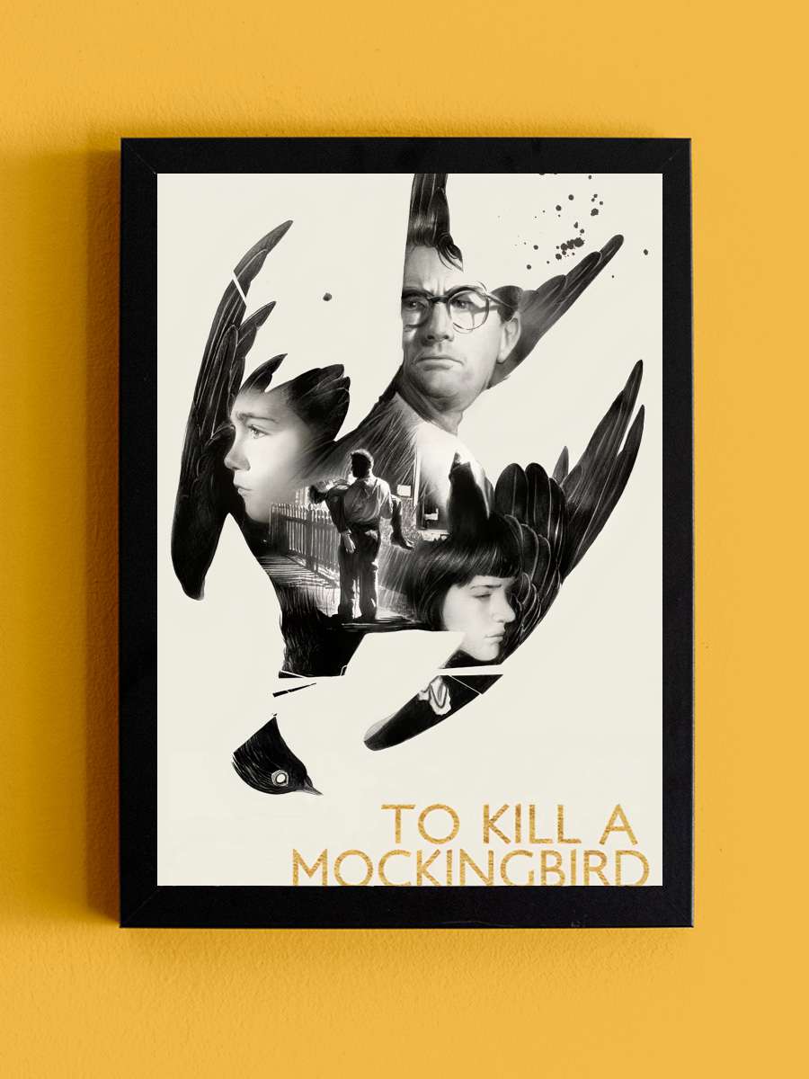 Bülbülü Öldürmek - To Kill a Mockingbird Film Tablo Siyah Çerçeveli Film Poster Afiş Tablo