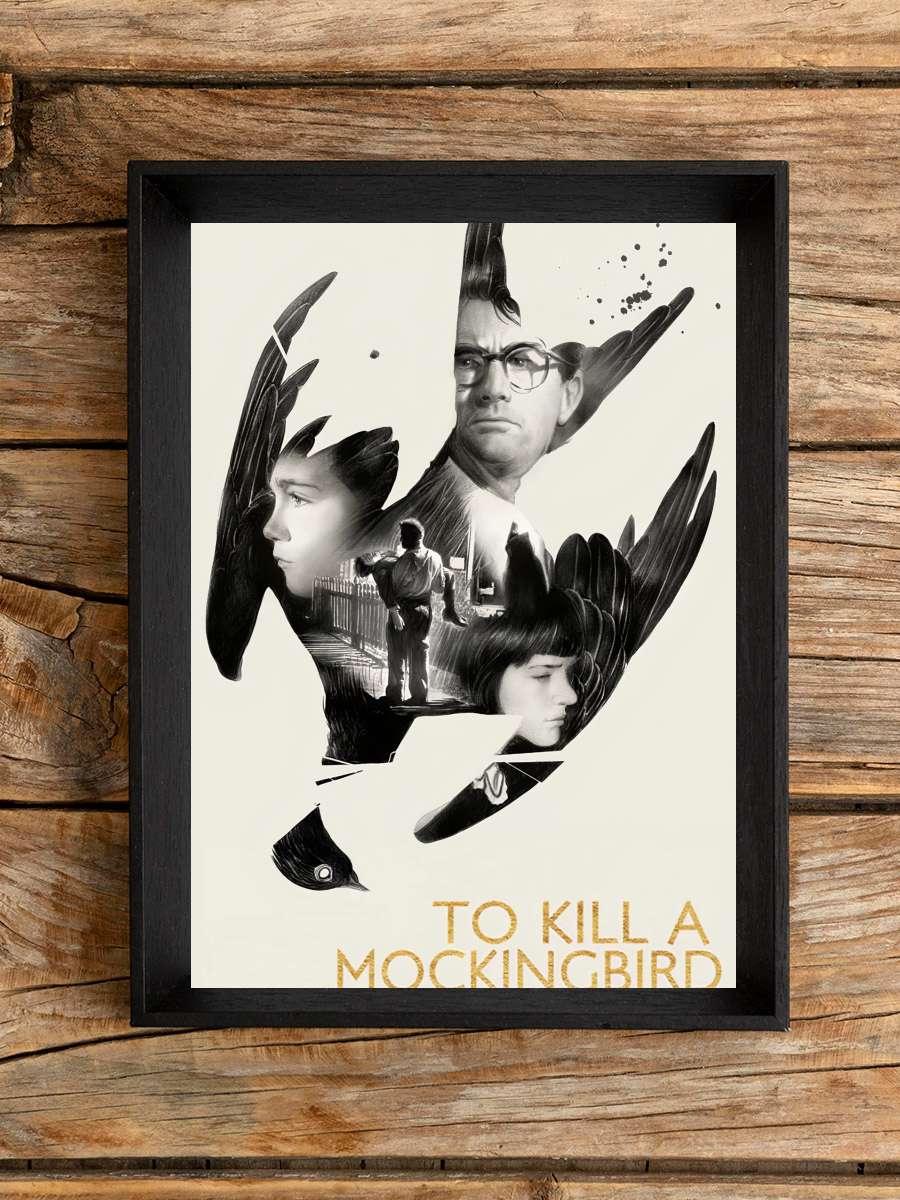 Bülbülü Öldürmek - To Kill a Mockingbird Film Tablo Siyah Çerçeveli Film Poster Afiş Tablo