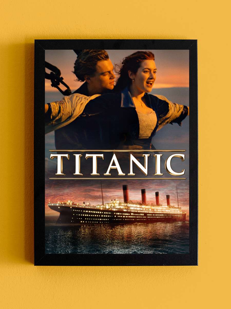 Titanik - Titanic Film Tablo Siyah Çerçeveli Film Poster Afiş Tablo