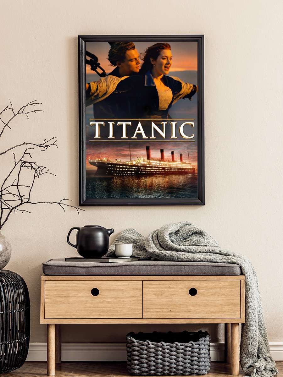 Titanik - Titanic Film Tablo Siyah Çerçeveli Film Poster Afiş Tablo