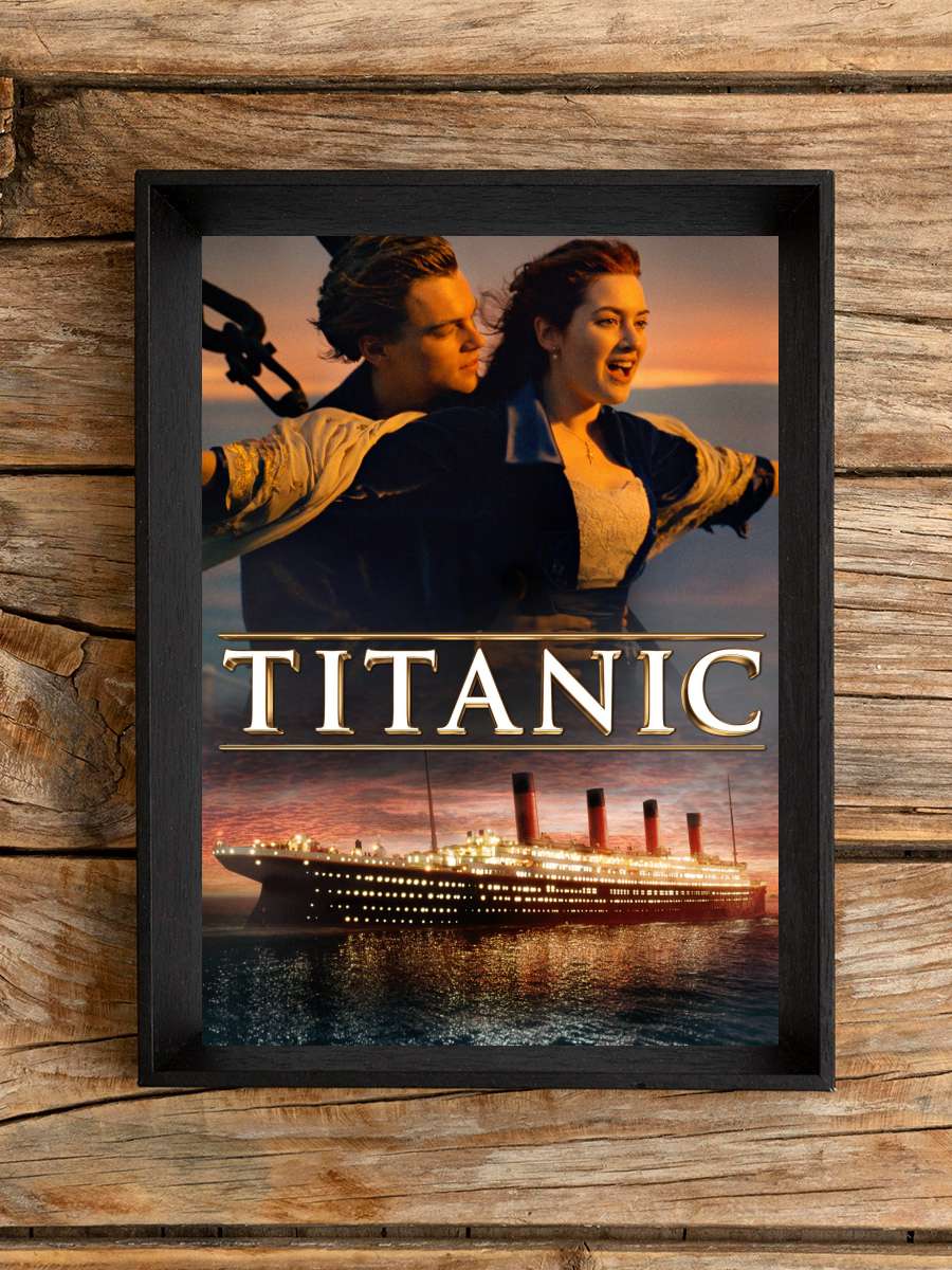 Titanik - Titanic Film Tablo Siyah Çerçeveli Film Poster Afiş Tablo