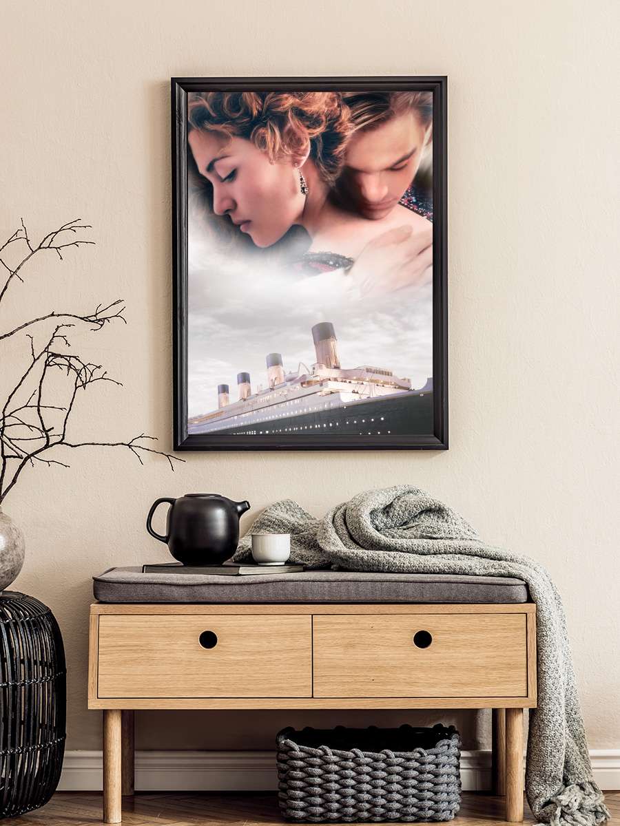 Titanik - Titanic Film Tablo Siyah Çerçeveli Film Poster Afiş Tablo