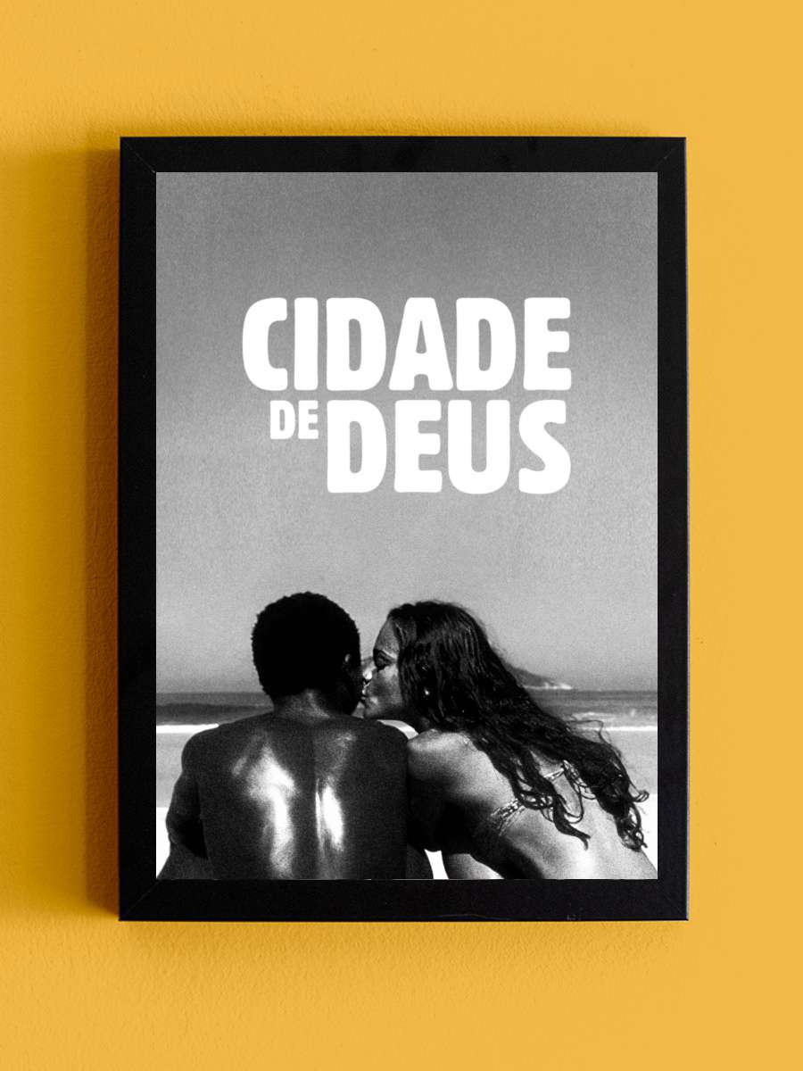 Tanrı Kent - Cidade de Deus Film Tablo Siyah Çerçeveli Film Poster Afiş Tablo