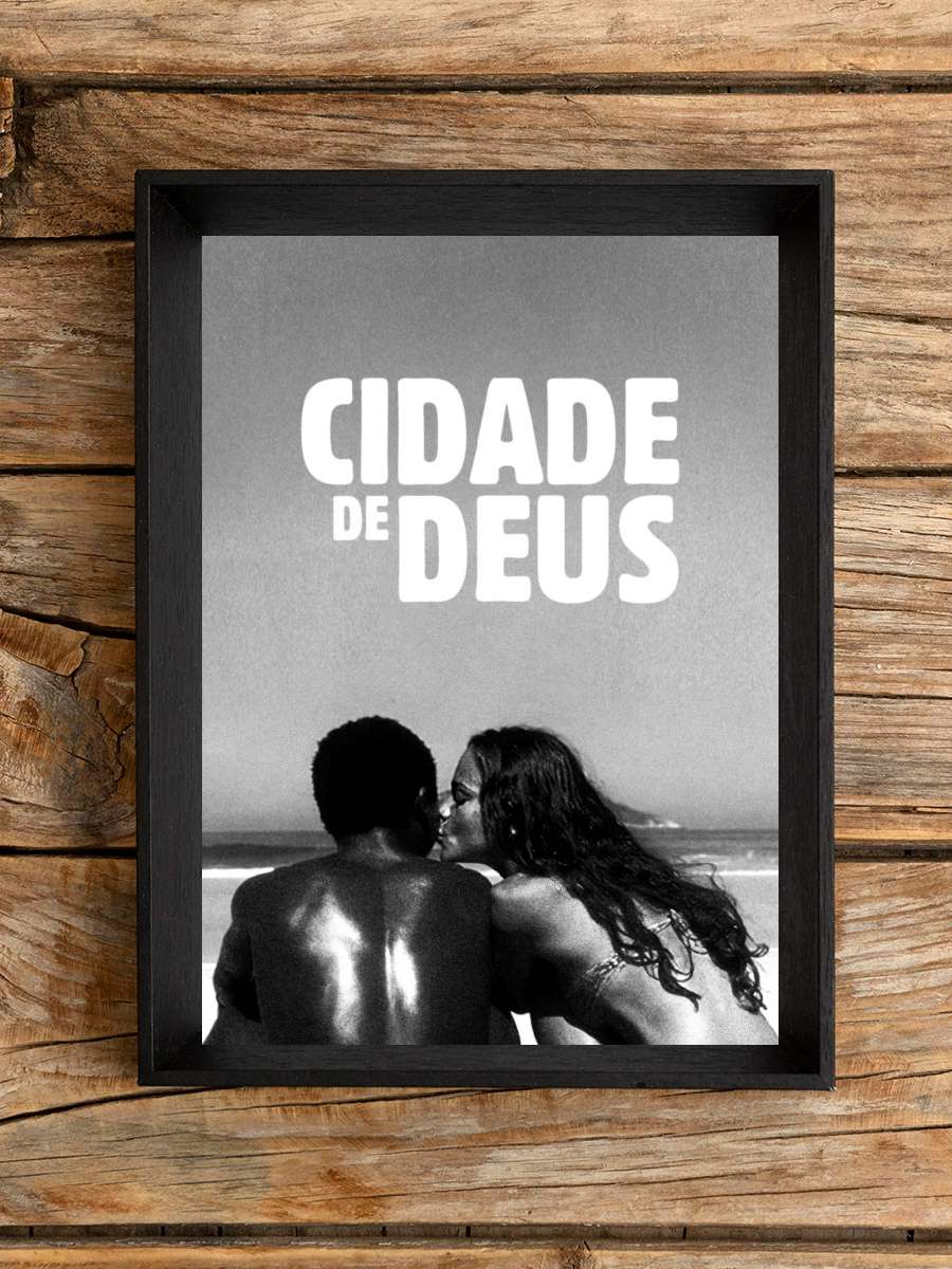 Tanrı Kent - Cidade de Deus Film Tablo Siyah Çerçeveli Film Poster Afiş Tablo