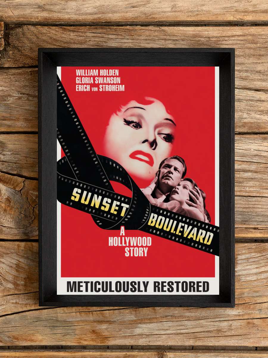 Sunset Bulvarı - Sunset Boulevard Film Tablo Siyah Çerçeveli Film Poster Afiş Tablo