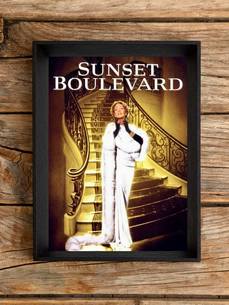 Sunset Bulvarı - Sunset Boulevard Film Tablo Siyah Çerçeveli Film Poster Afiş Tablo