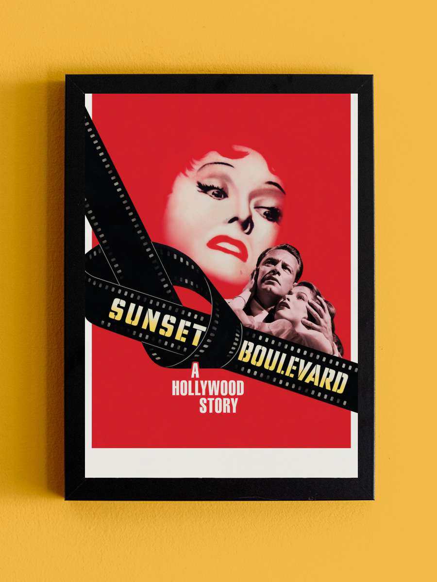 Sunset Bulvarı - Sunset Boulevard Film Tablo Siyah Çerçeveli Film Poster Afiş Tablo