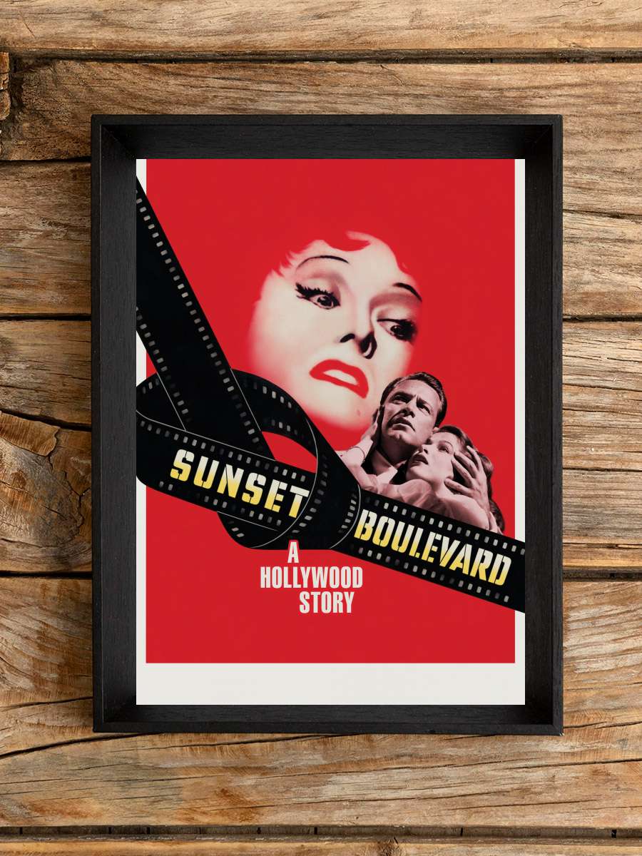 Sunset Bulvarı - Sunset Boulevard Film Tablo Siyah Çerçeveli Film Poster Afiş Tablo