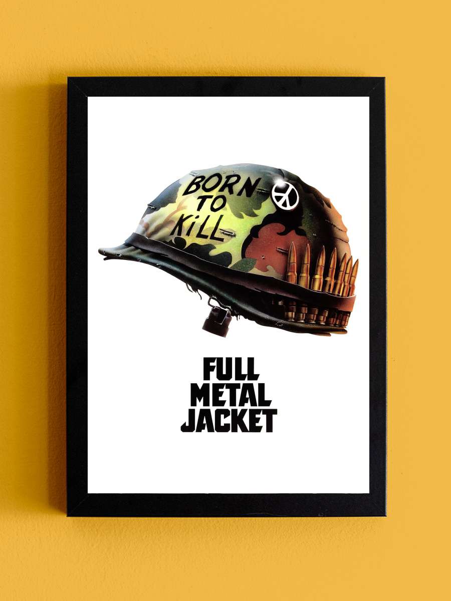 Full Metal Jacket Film Tablo Siyah Çerçeveli Film Poster Afiş Tablo