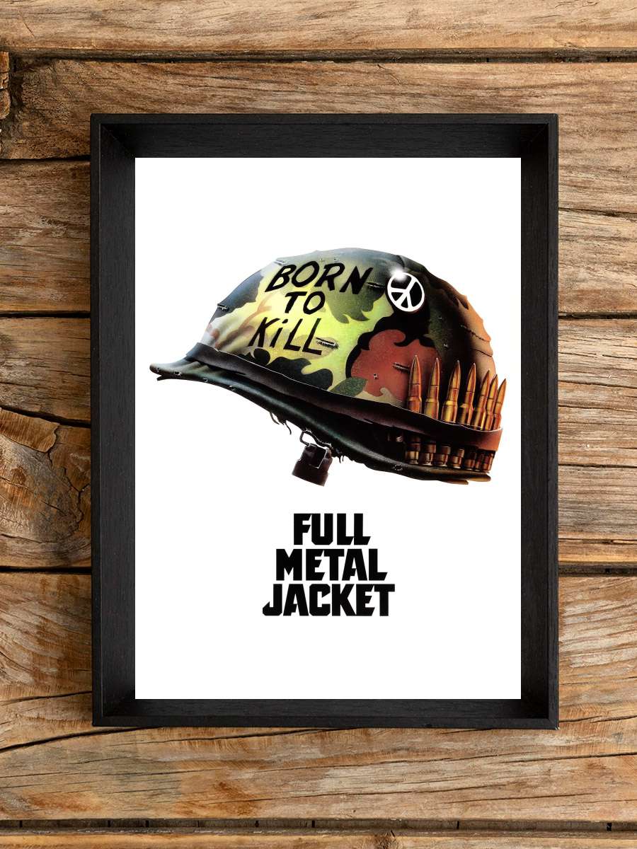 Full Metal Jacket Film Tablo Siyah Çerçeveli Film Poster Afiş Tablo