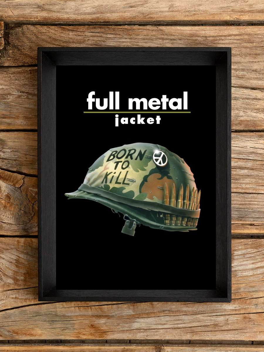 Full Metal Jacket Film Tablo Siyah Çerçeveli Film Poster Afiş Tablo