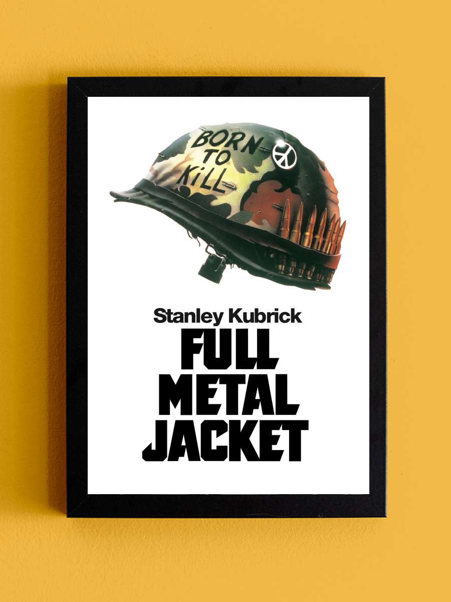 Full Metal Jacket Film Tablo Siyah Çerçeveli Film Poster Afiş Tablo