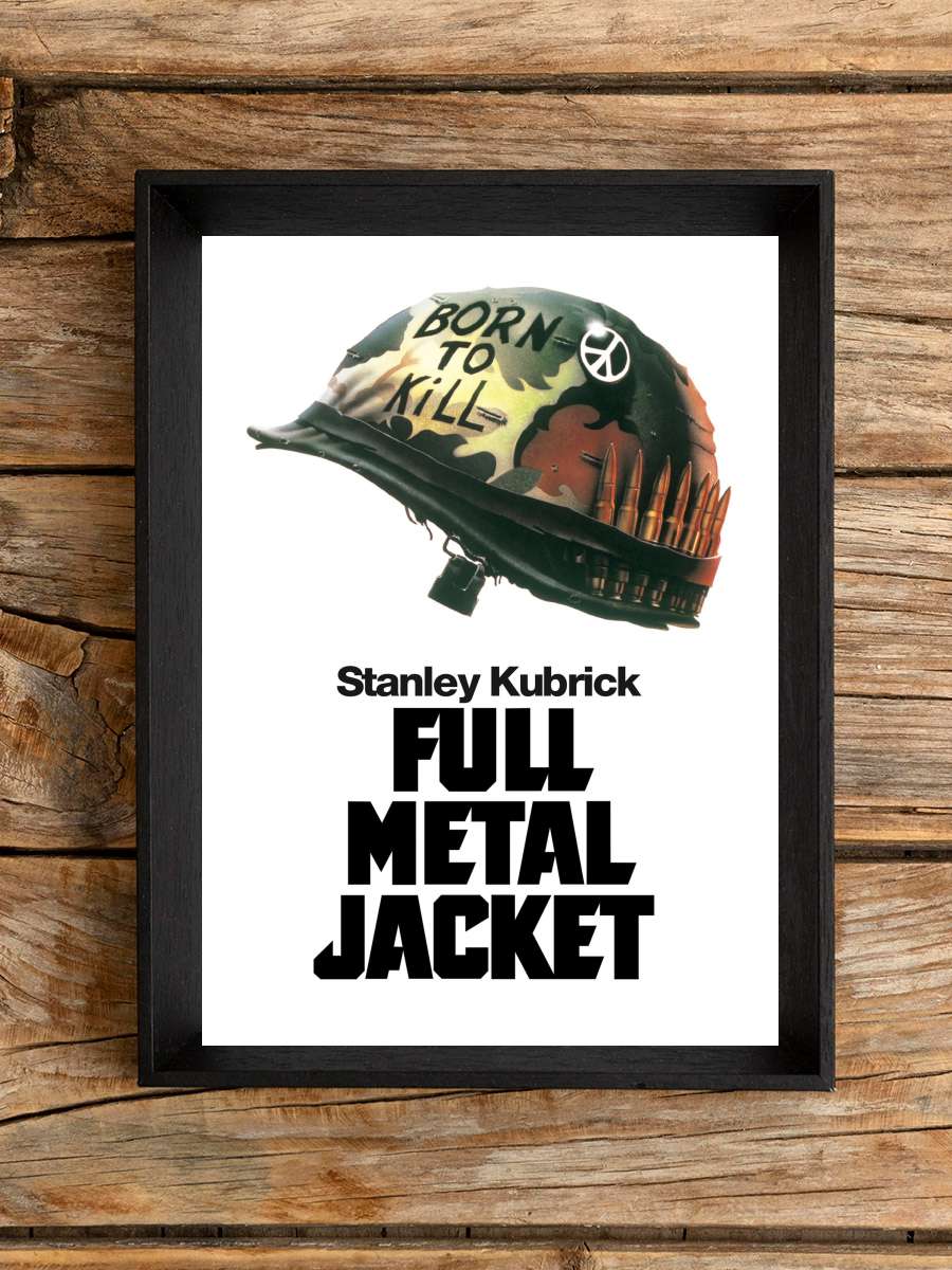 Full Metal Jacket Film Tablo Siyah Çerçeveli Film Poster Afiş Tablo